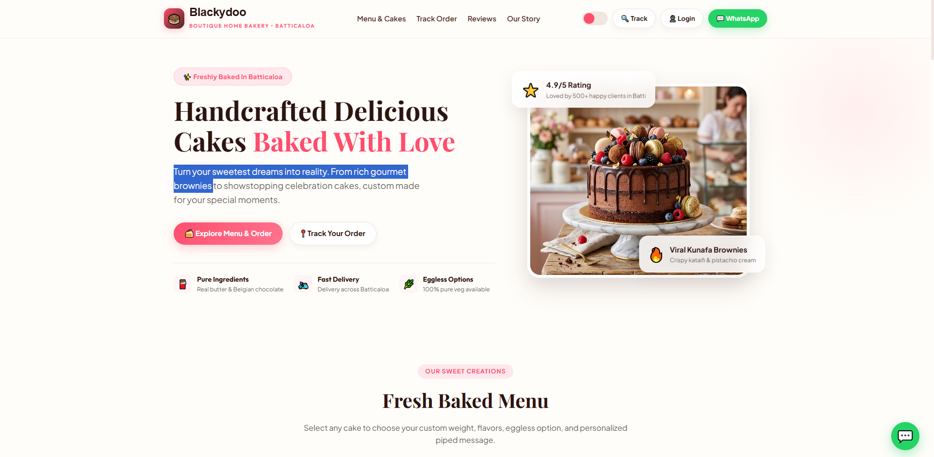 Blacy Doo - Cake Shop Canada E-Commerce